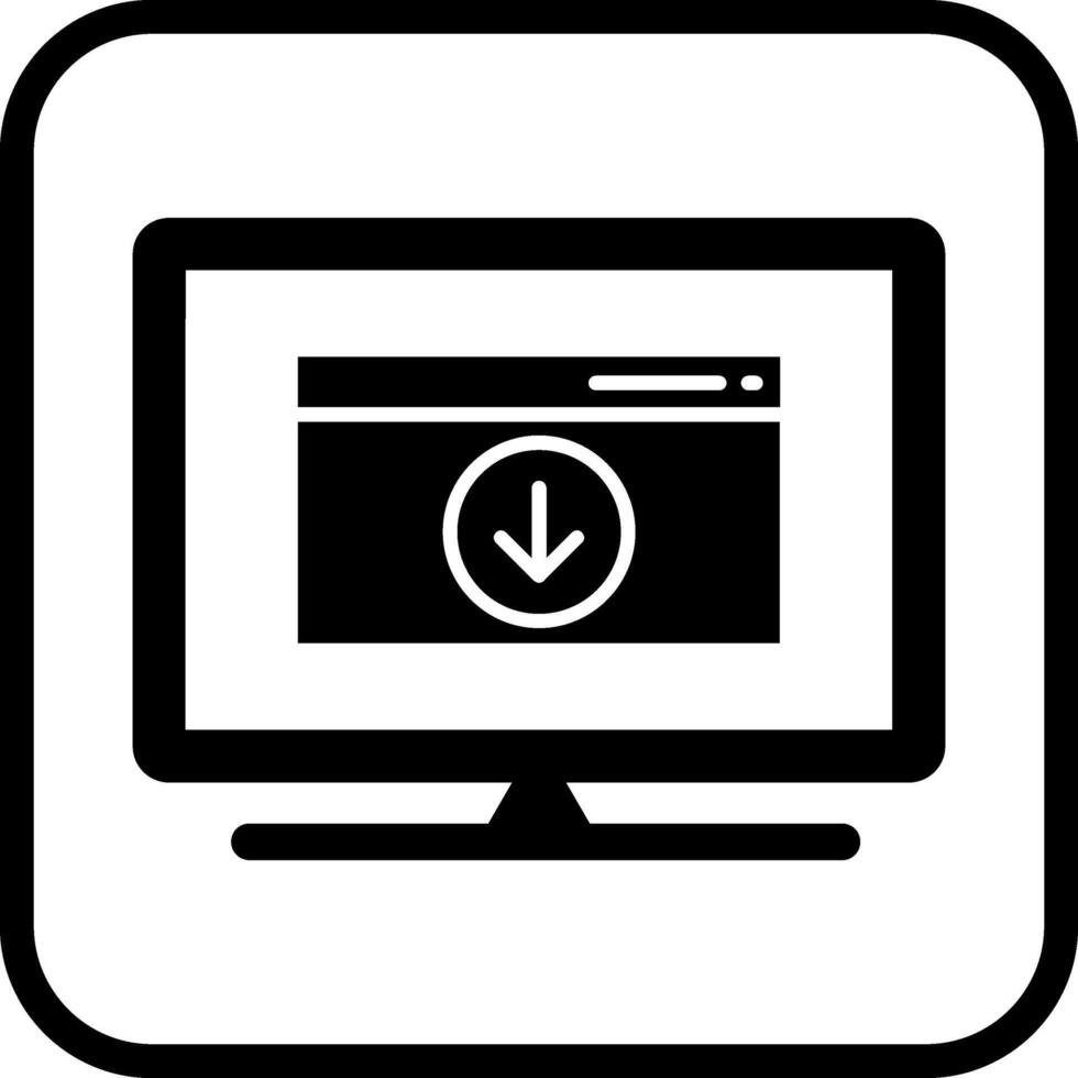 Webseiten-Vektorsymbol herunterladen vektor