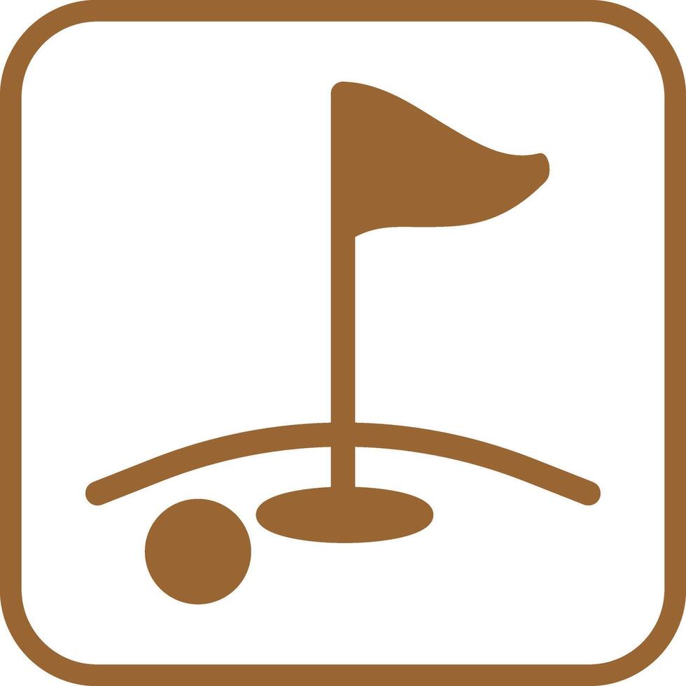 Golf-Vektor-Symbol vektor