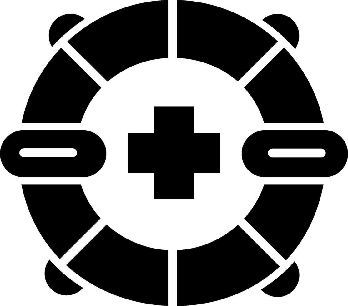 Vektorsymbol für Rettungsschwimmer vektor
