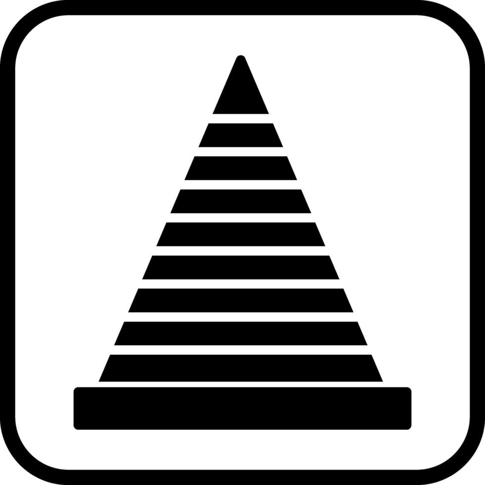 Verkehrskegel-Vektorsymbol vektor