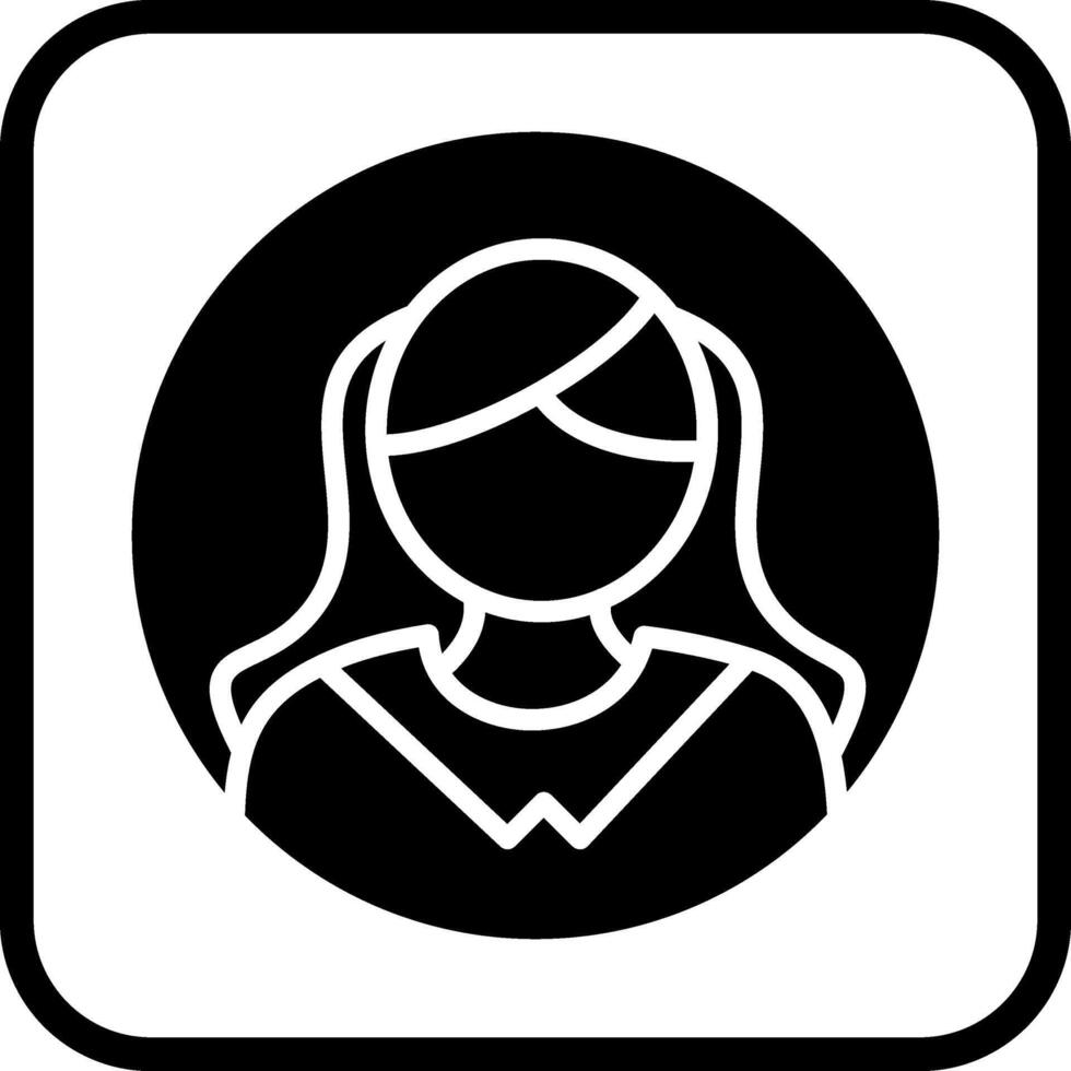 kvinna profil vektor ikon