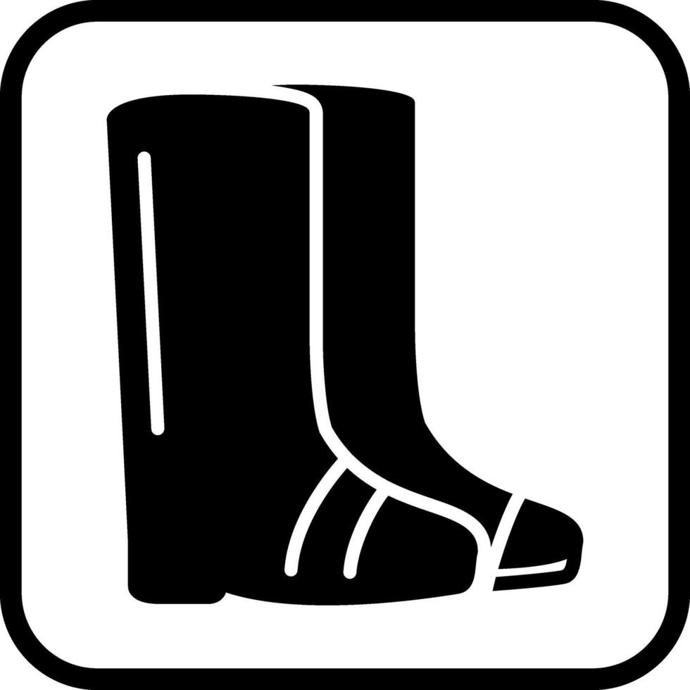 Vektorsymbol für Gartenstiefel vektor