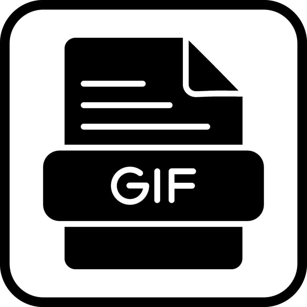 GIF-Vektorsymbol vektor