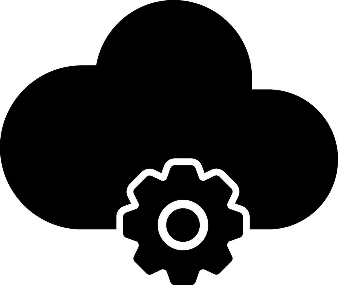 Cloud-Computing-Vektorsymbol vektor