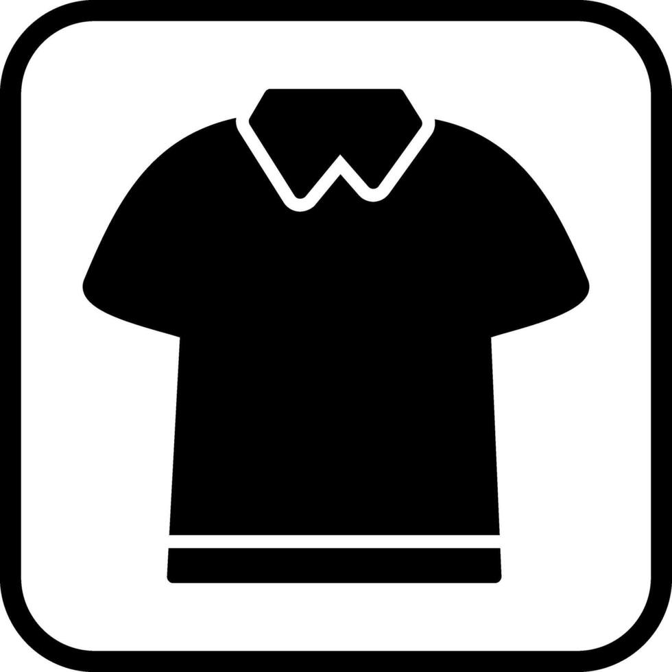 Poloshirt-Vektorsymbol vektor