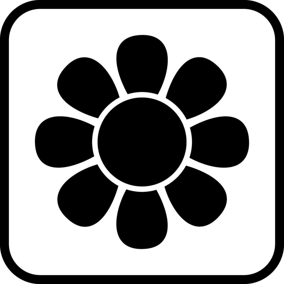 Symbol für Blumenvektor vektor