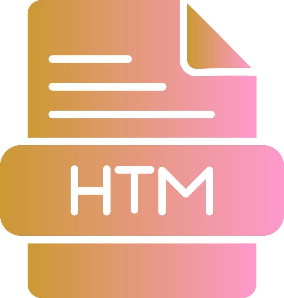 Htm-Vektorsymbol vektor