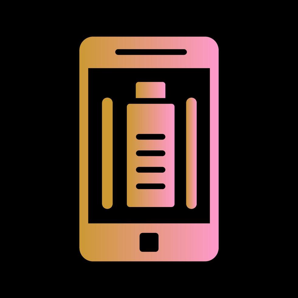 mobil batteri vektor ikon