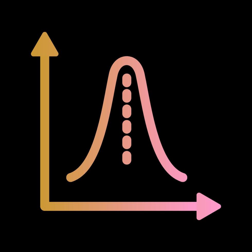 Histogramm-Vektorsymbol vektor