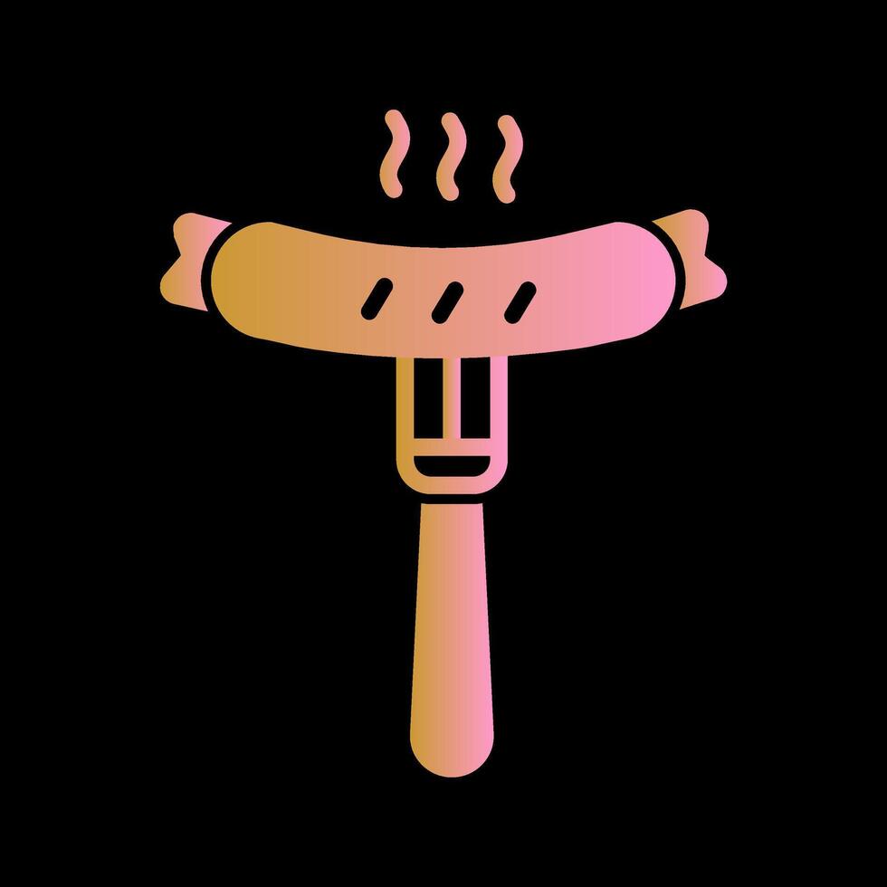 Wurst-Vektor-Symbol vektor