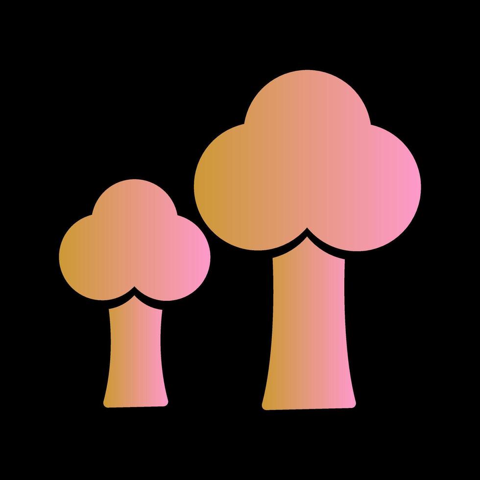 Bäume Vektor-Symbol vektor