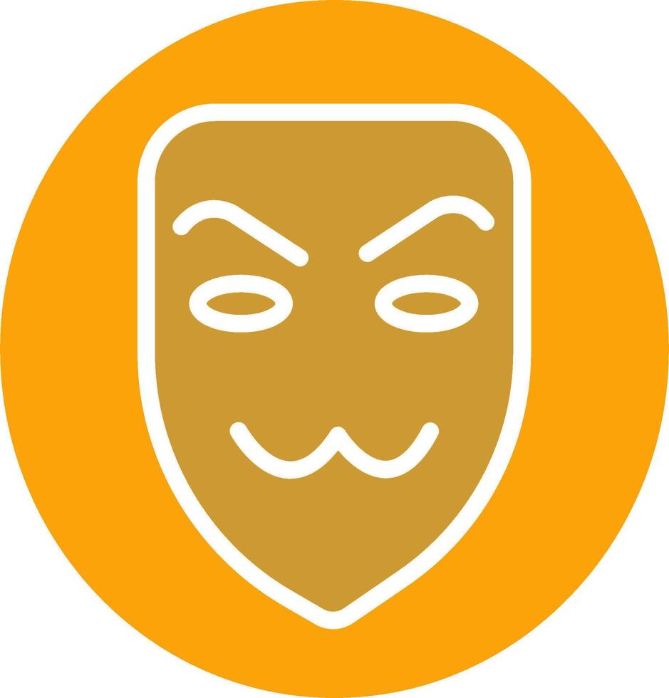 Hacker-Maskenvektor-Symbol vektor