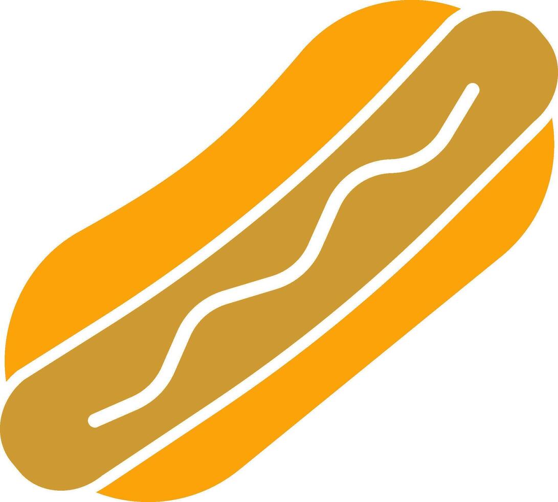 Hotdog-Vektor-Symbol vektor