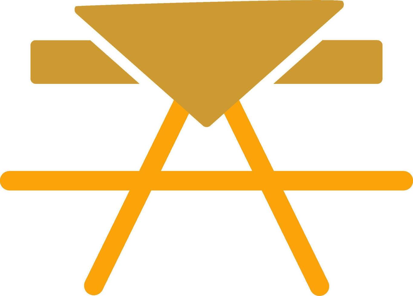 picknick tabell vektor ikon