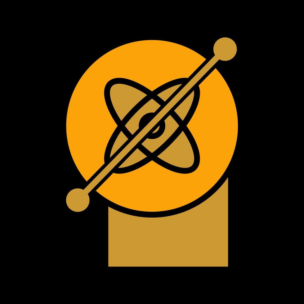 Gyroskop-Vektorsymbol vektor