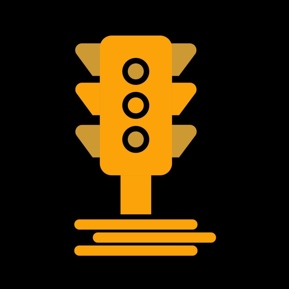 trafik signal vektor ikon