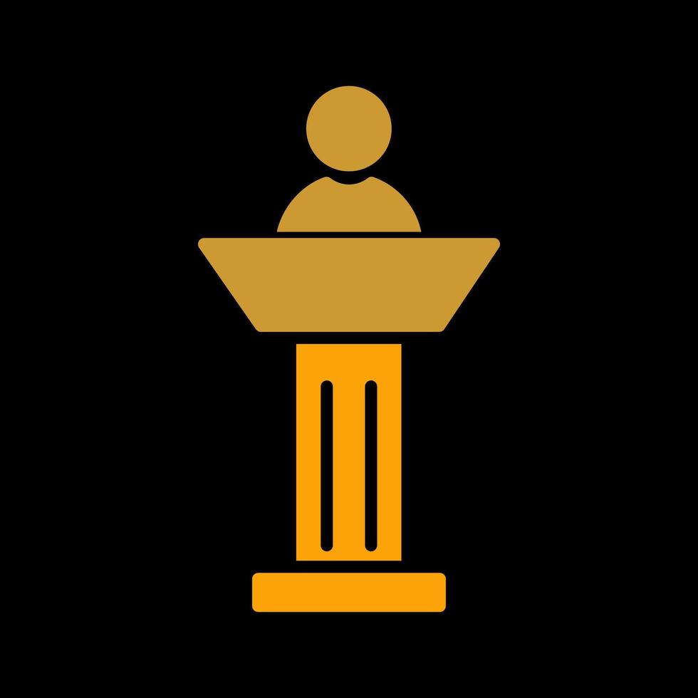 Podium-Vektor-Symbol vektor