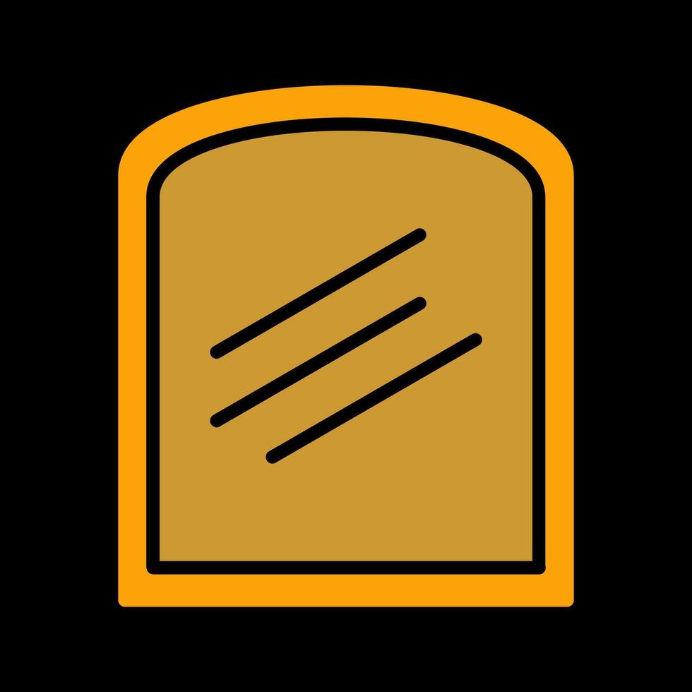 rostat bröd vektor ikon
