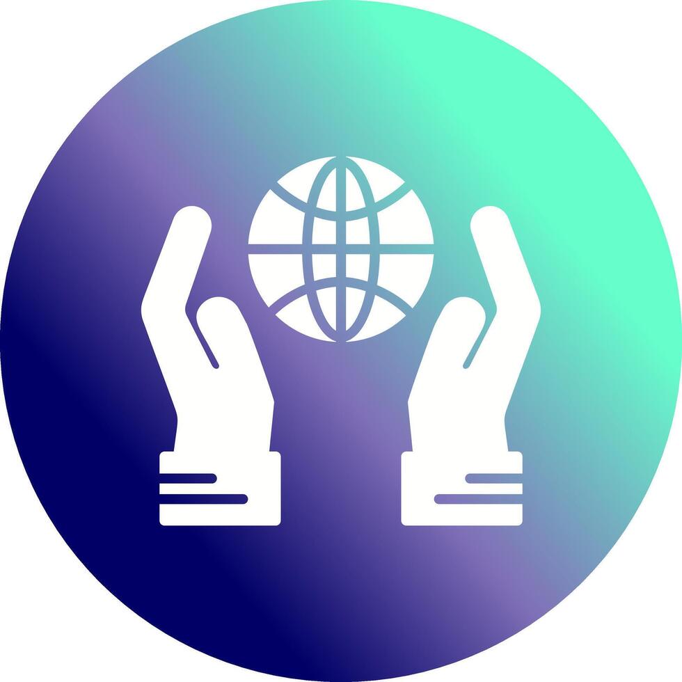 Globus Hand Vektor Symbol