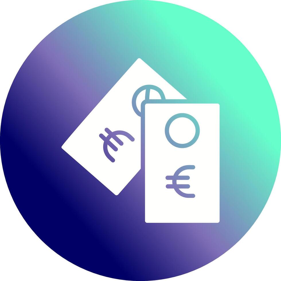 Euro-Tag-Vektor-Symbol vektor