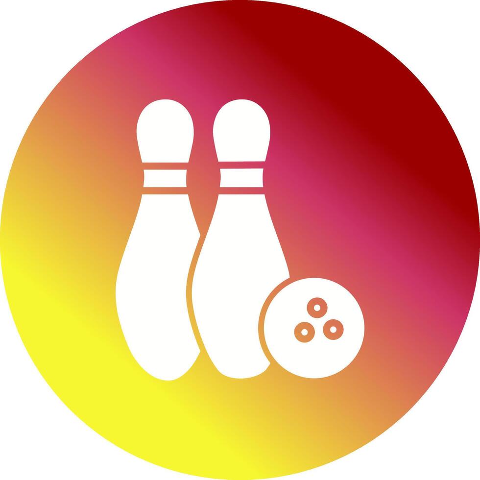 Bowling-Vektor-Symbol vektor