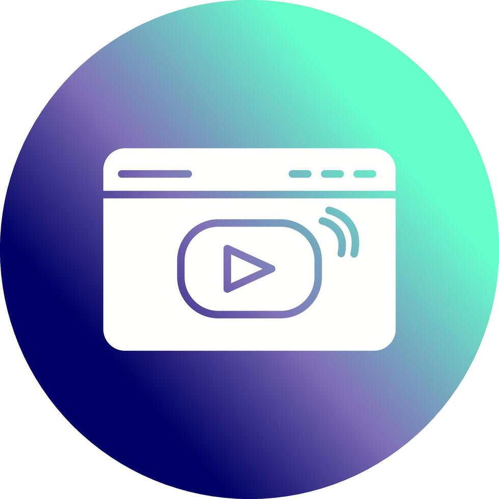 Video-Streaming-Vektorsymbol vektor