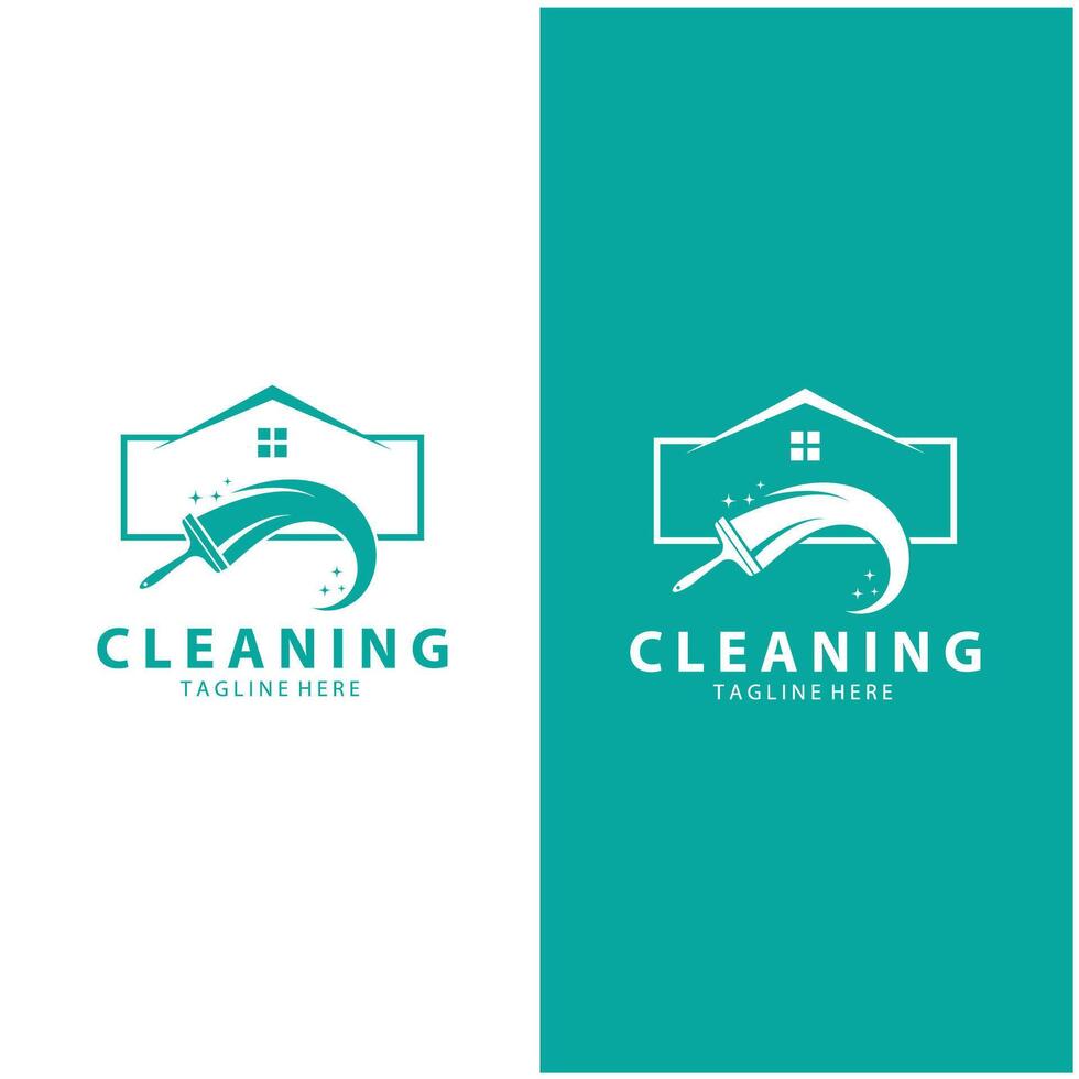 rengöring logotyp rengöring hus logotyp rengöring fönster logotyp vektor design