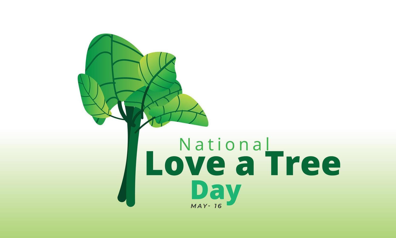 nationell kärlek en träd dag. bakgrund, baner, kort, affisch, mall. vektor illustration.