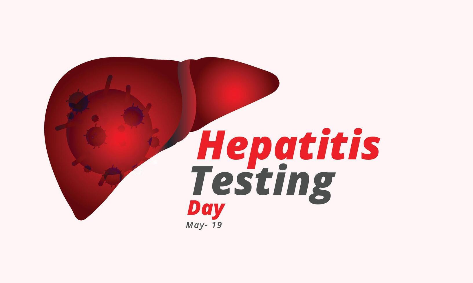 hepatit testning dag. bakgrund, baner, kort, affisch, mall. vektor illustration.