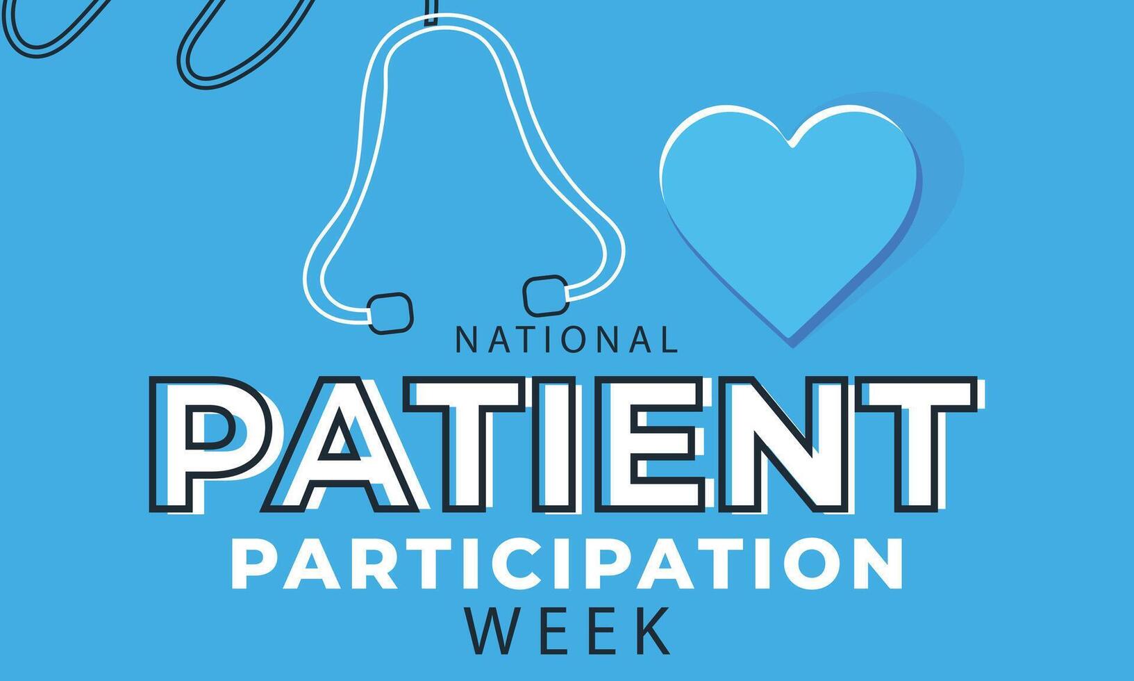 nationell patient deltagande vecka. bakgrund, baner, kort, affisch, mall. vektor illustration.