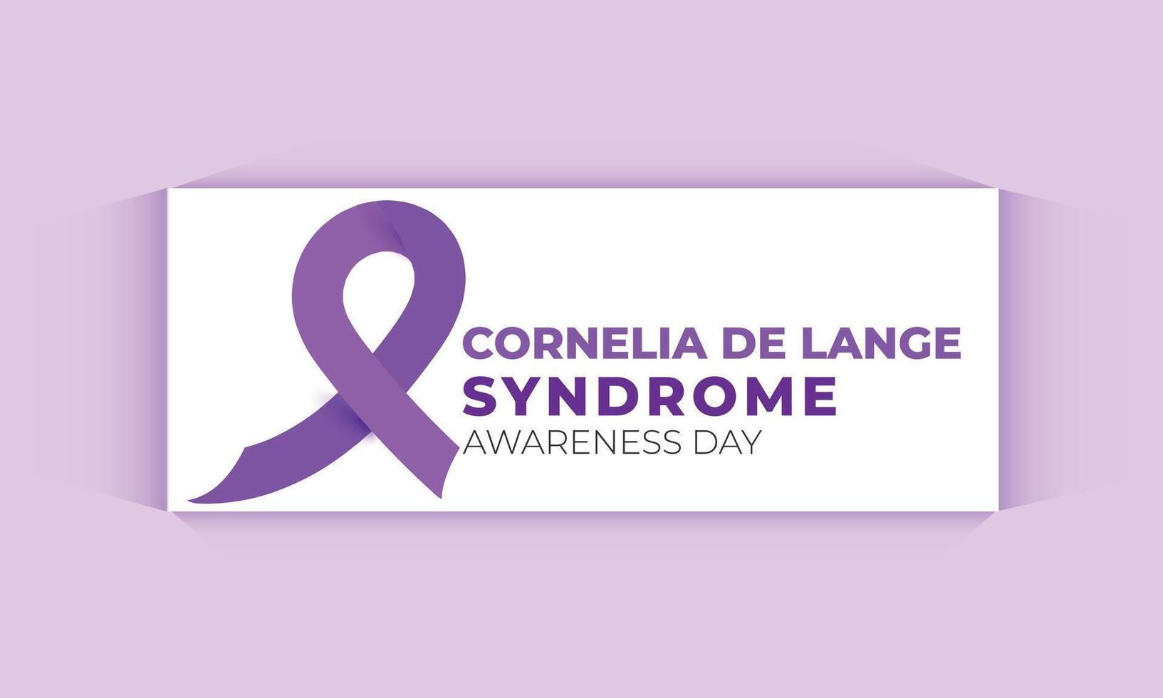 Cornelia de lange Syndrom Bewusstsein Tag. Hintergrund, Banner, Karte, Poster, Vorlage. Vektor Illustration.