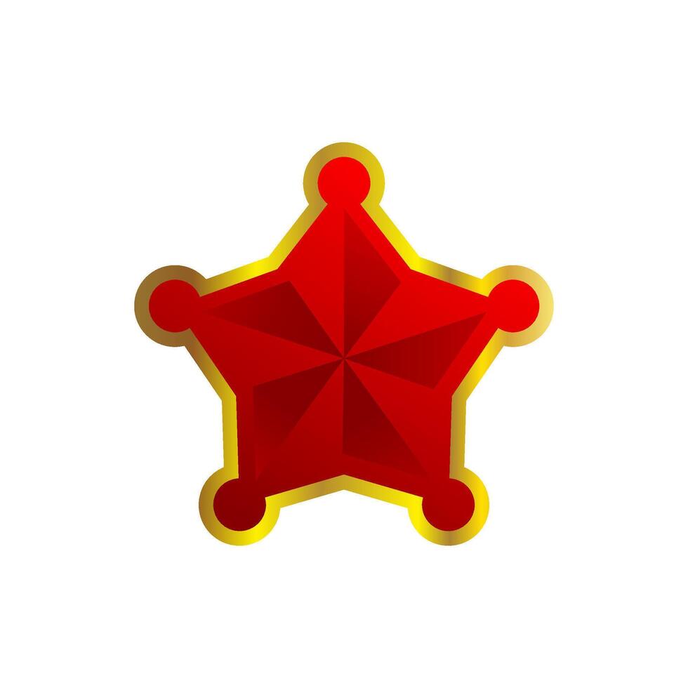 Star Vektor. fünf spitz Stern. Star Symbol Vektor Illustration