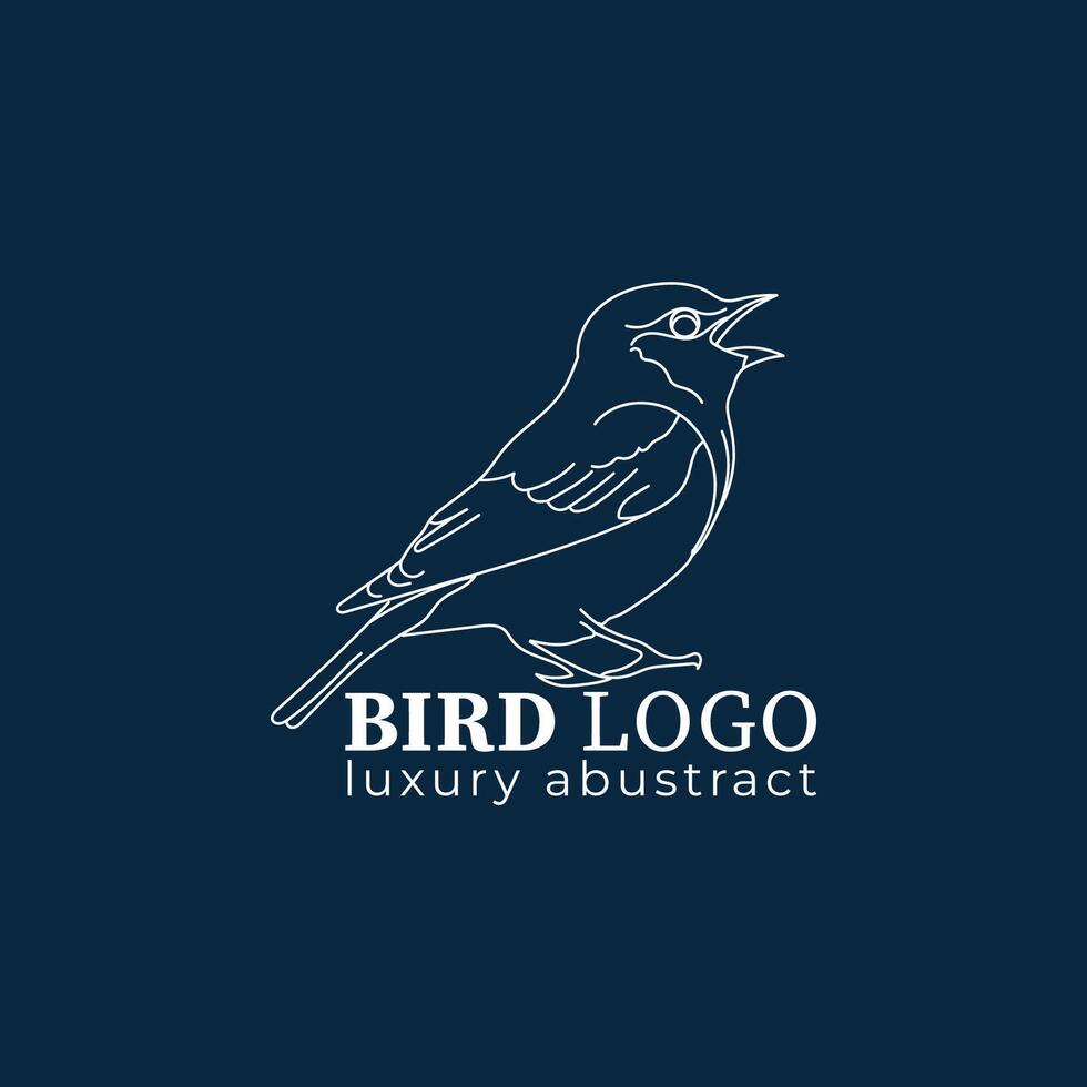 genial Vogel Logo Vorlage vektor