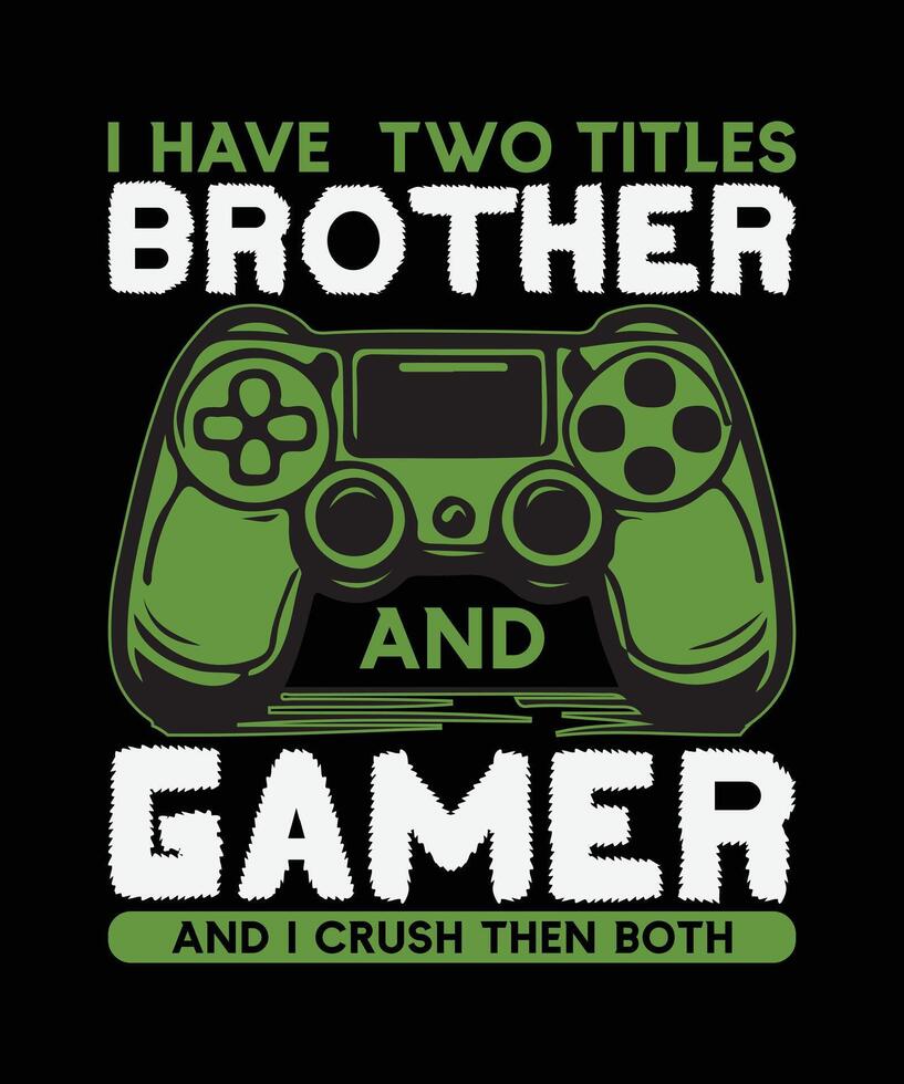 Gaming-T-Shirt-Design vektor