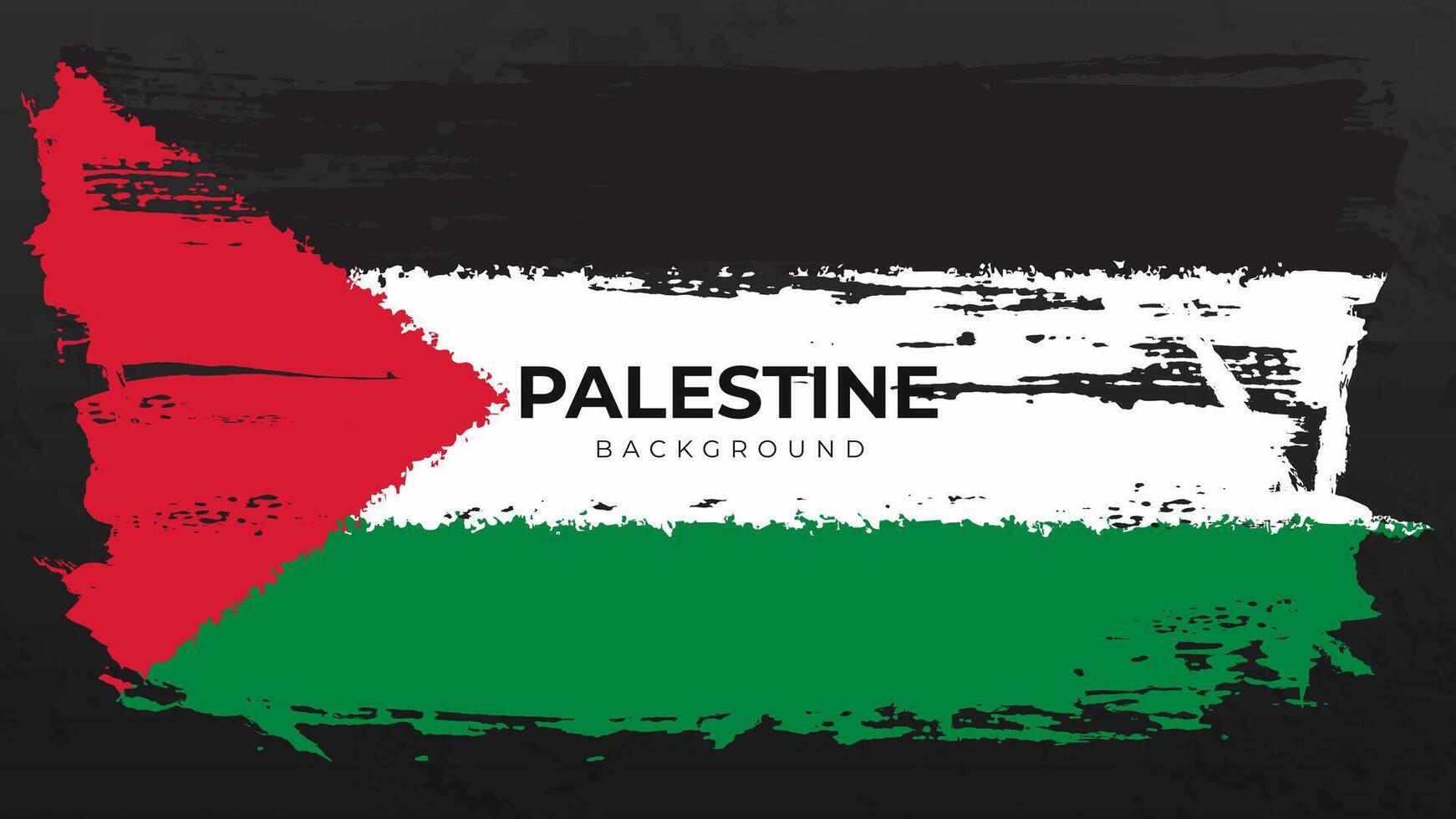 Grunge Palästina Flagge Hintergrund vektor