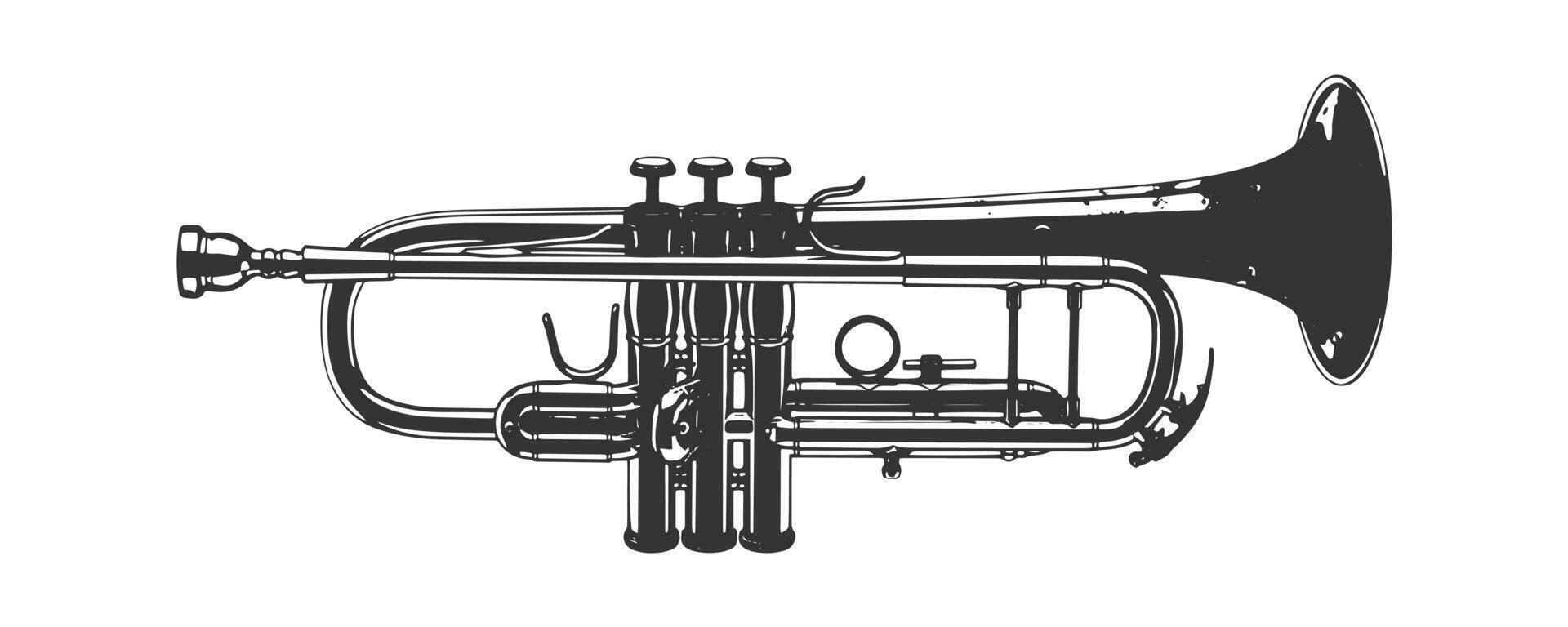 Trompete Symbol. Vektor Illustration Design.