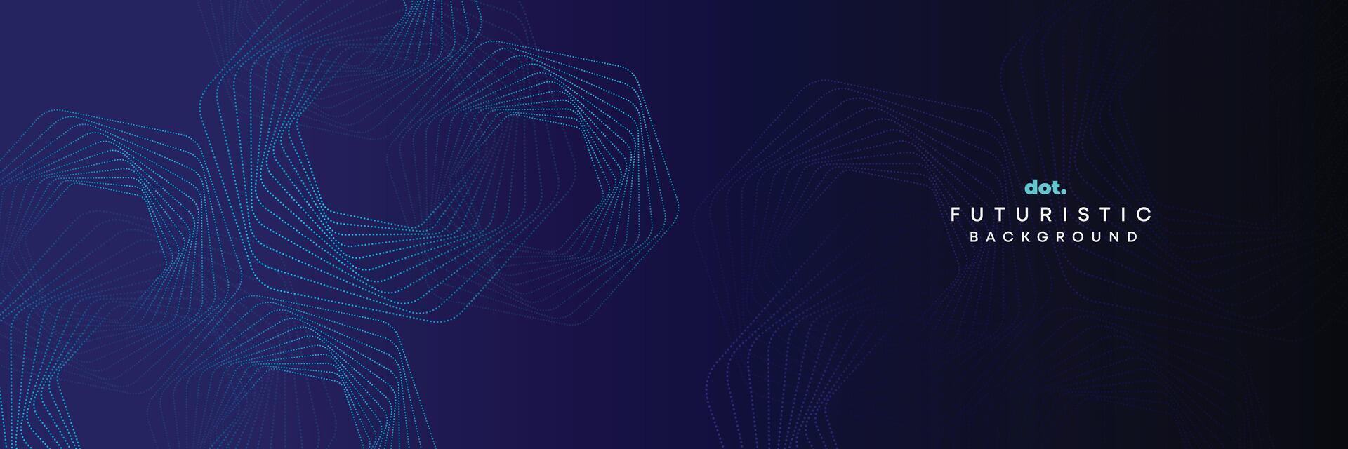 abstrakt Blau, Grün Gradient fließend Punkt winken Partikel geometrisch Technologie Hintergrund. Digital futuristisch lila, Rosa Gradient gepunktet Welle. Konzept zum Wissenschaft, Musik- Abdeckung, Webseite, Header vektor