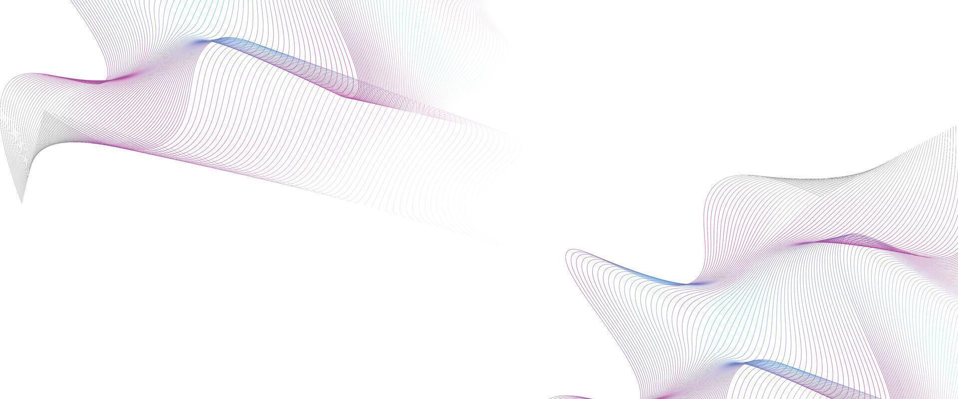 lila Himmel Blau Grün abstrakt Digital Technologie Banner winken Linien Hintergrund. Marine Blau Rosa Gradient mit Zukunft Technologie diagonal glühend glänzend geometrisch gestalten zum Abdeckung, Webseite, Header vektor