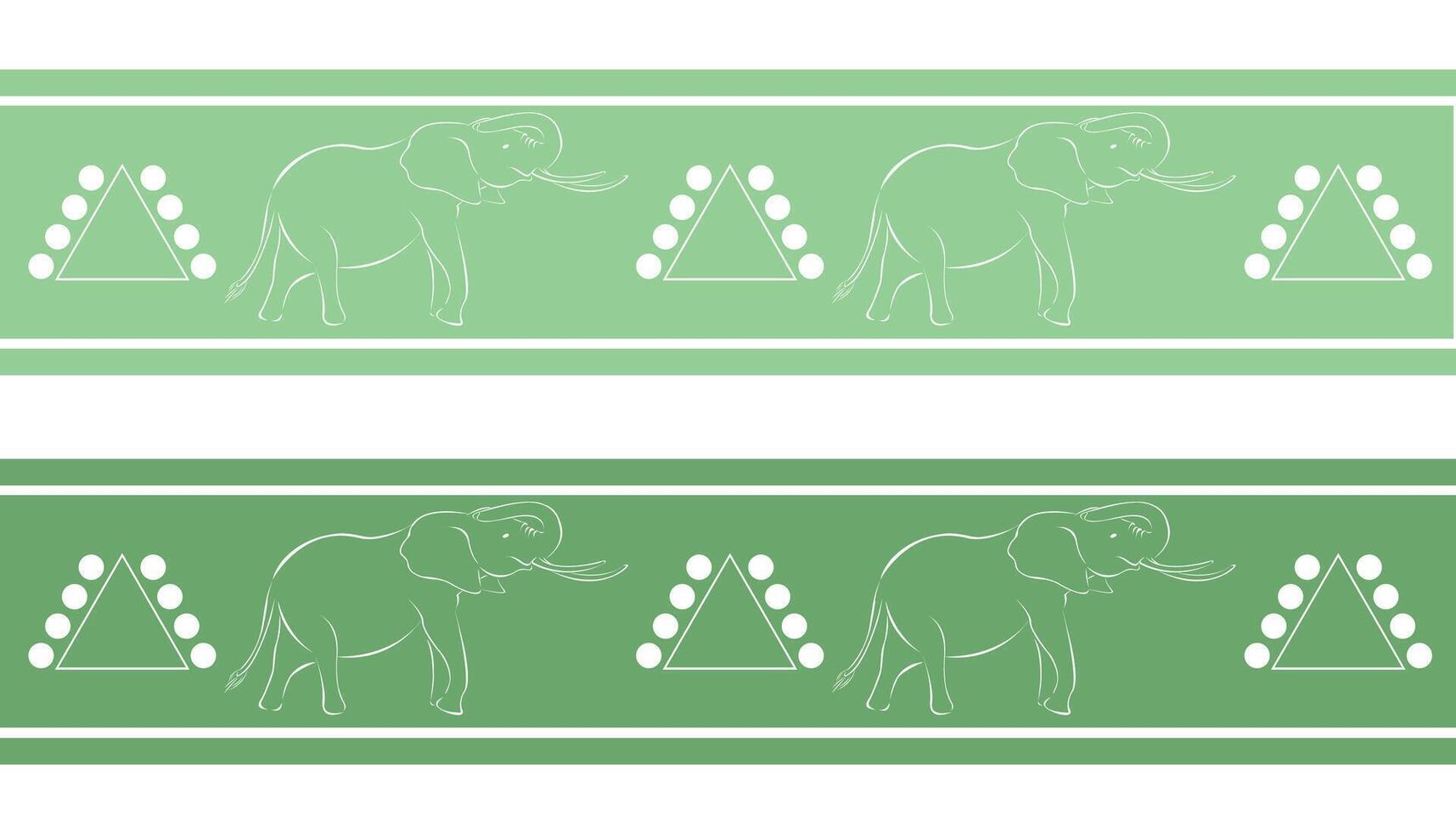 afrikanisch Elefant Muster Design. nahtlos Muster zum Hintergrund, drucken, Textil, Stoff. vektor