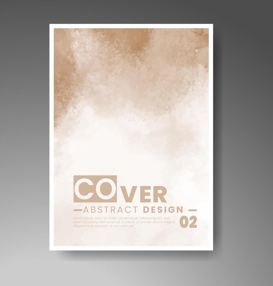 omslag mall med vattenfärg bakgrund. design för din omslag, datum, vykort, baner, logotyp. vektor