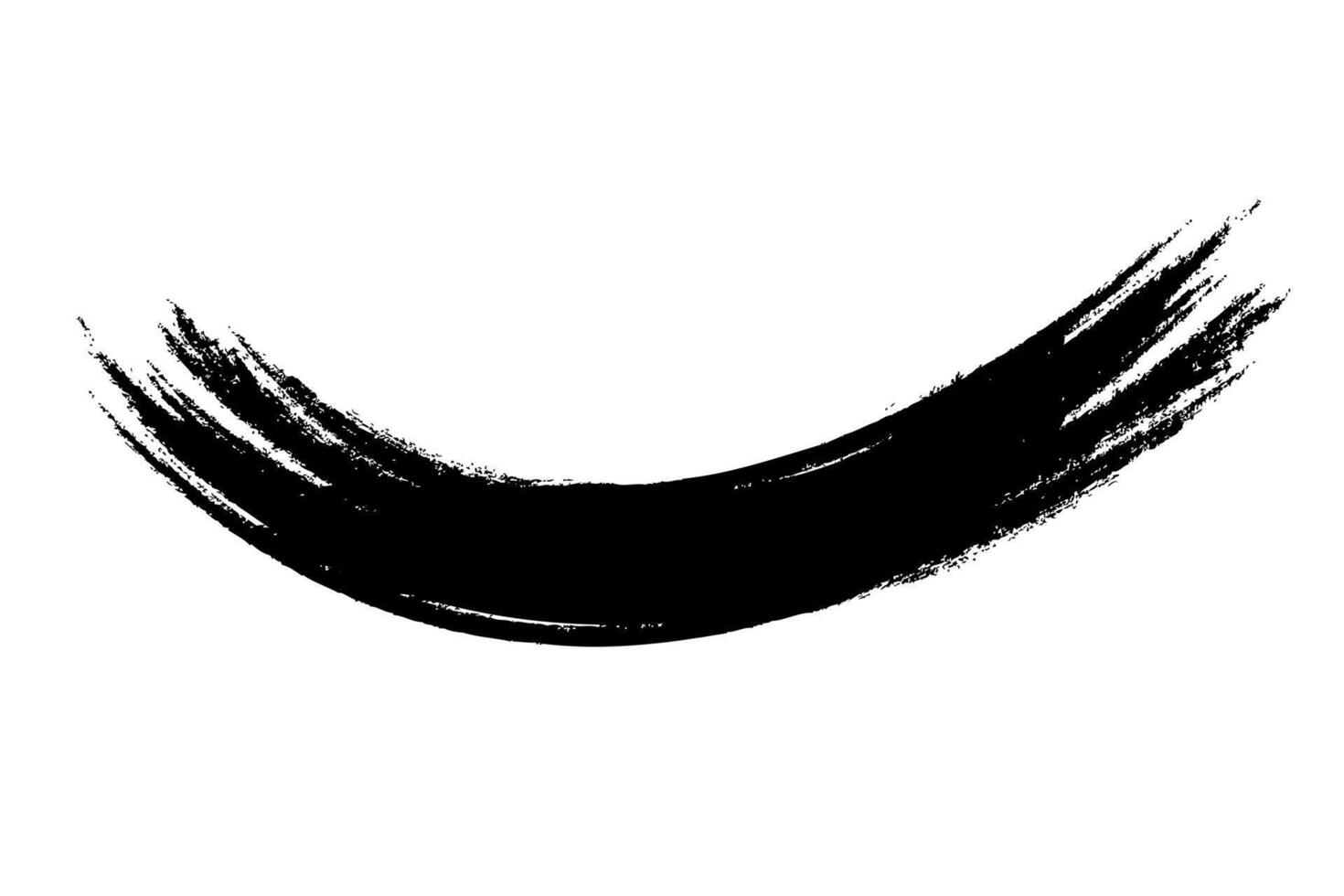 enso zen böjd borsta stroke japansk borsta symbol vektor illustration.