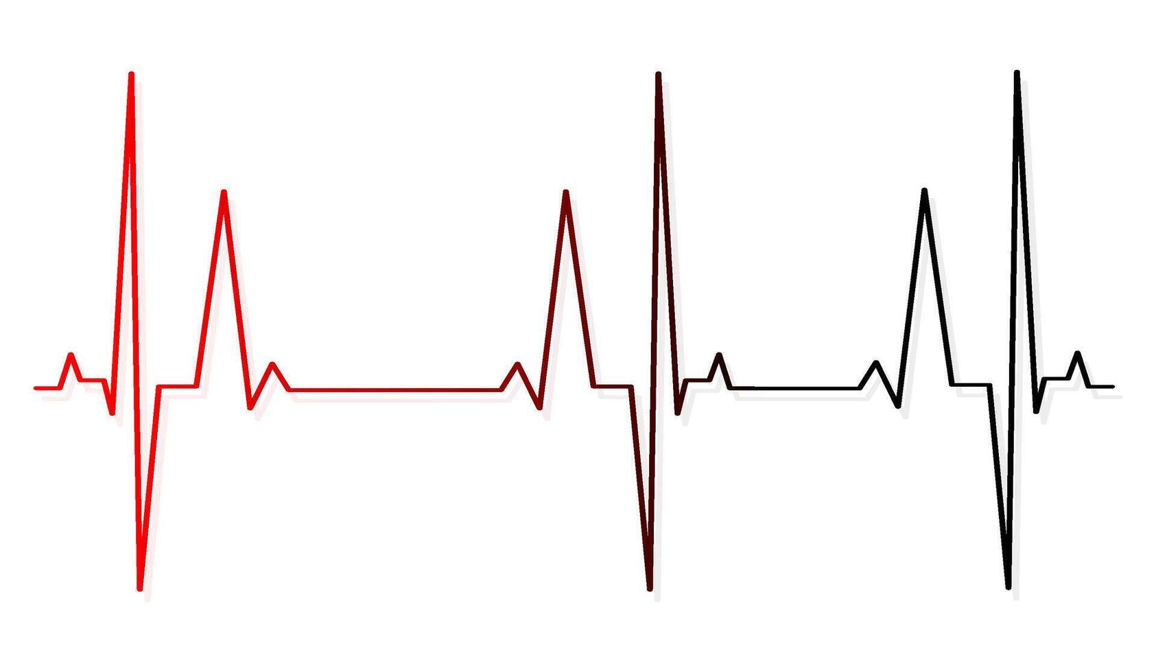 EKG Herz schlagen Linie Symbol Symbol, Herz schlagen Impuls Krankenhaus Logo unterzeichnen. Vektor. vektor