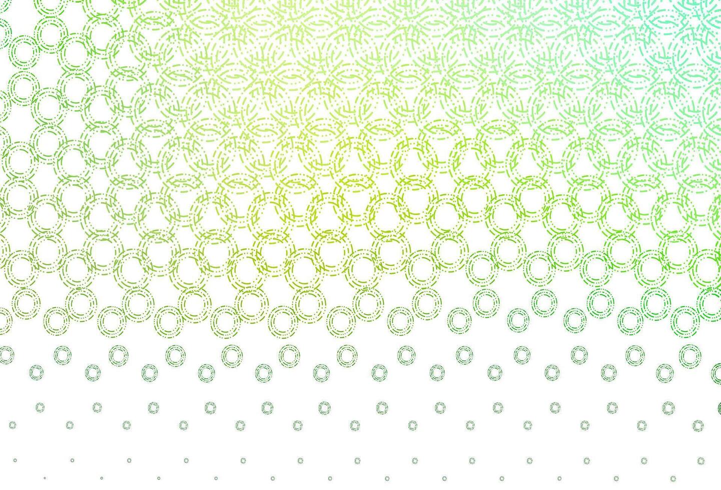 hellgrüner Vektorhintergrund mit Blasen. vektor