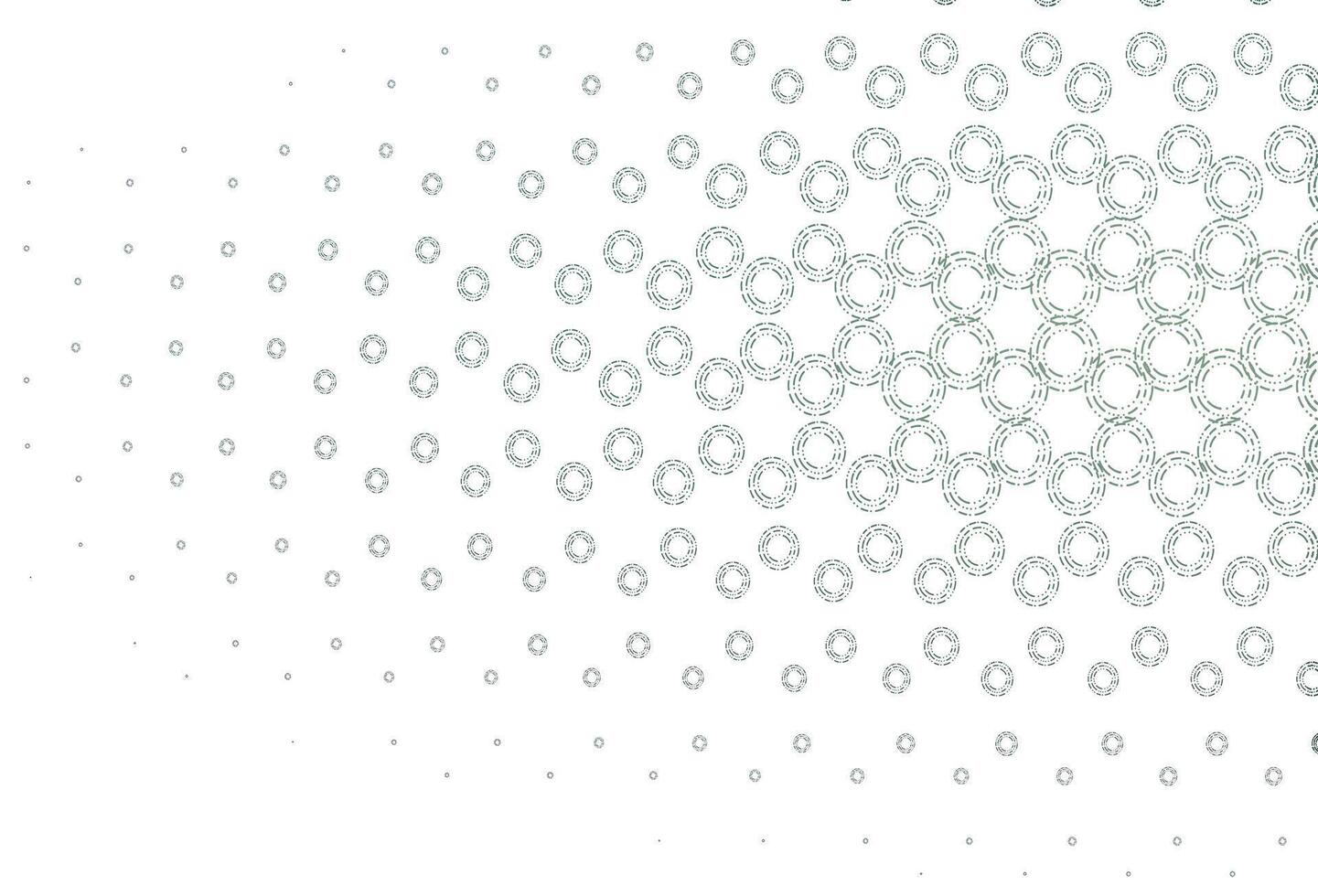 hellgrünes Vektorlayout mit Kreisformen. vektor