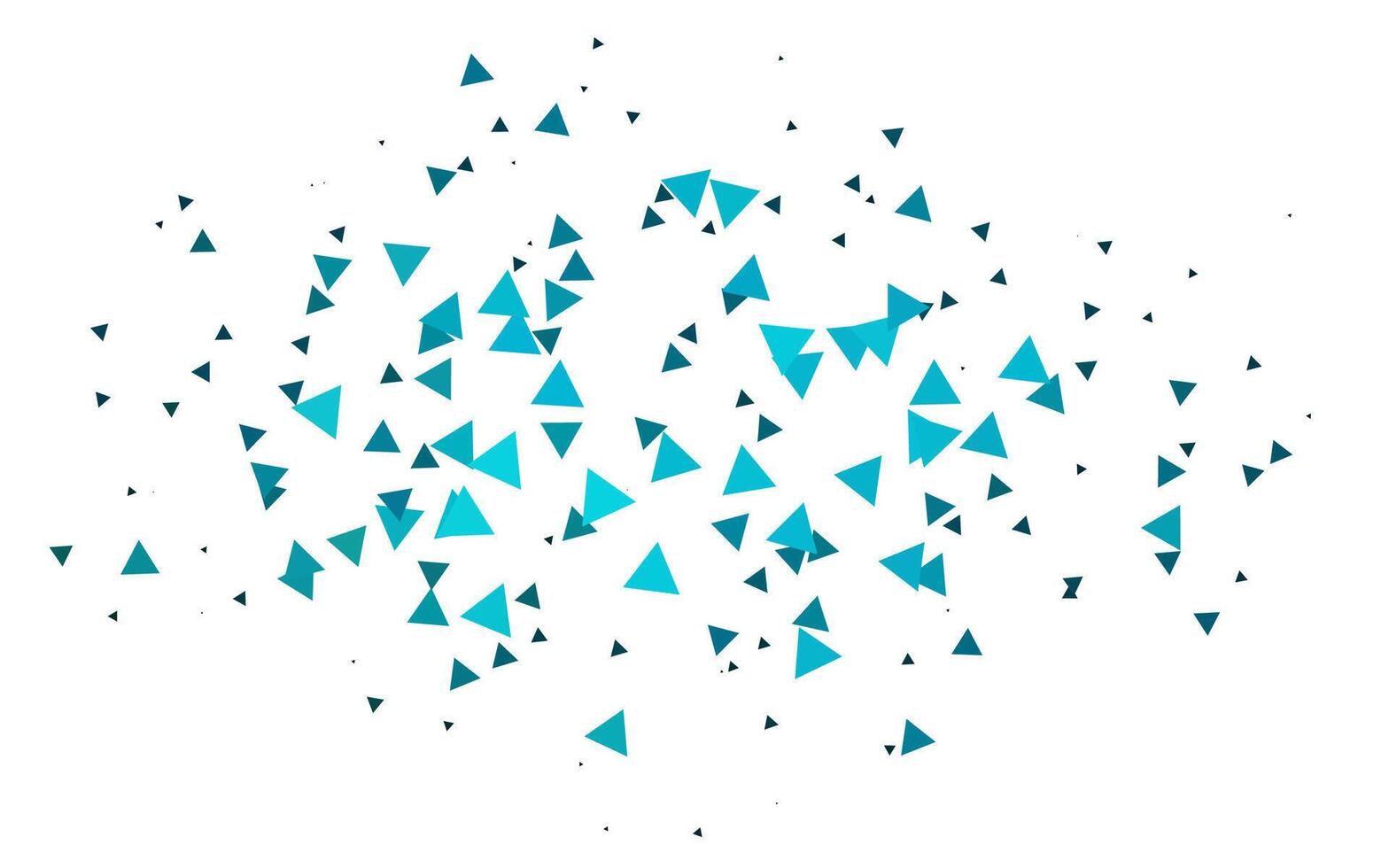 ljusblå vektorlayout med linjer, trianglar. vektor