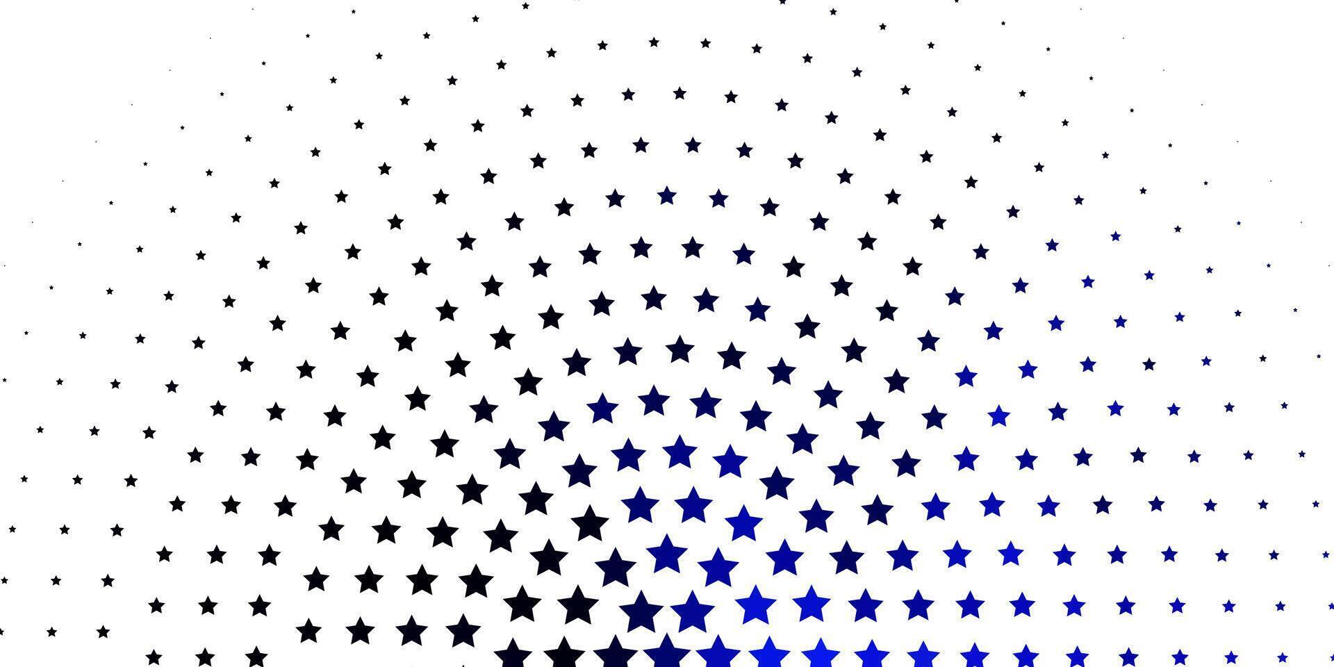 hellblaues Vektormuster mit abstrakten Sternen. vektor