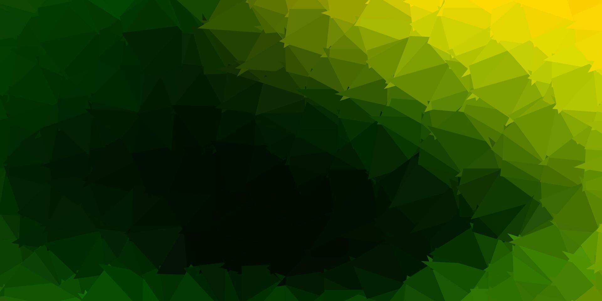 geometrisches polygonales Design des dunkelgrünen, roten Vektors. vektor
