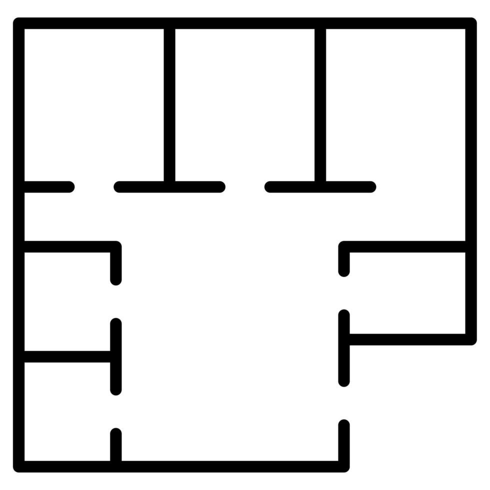 rum layout ikon vektor illustration