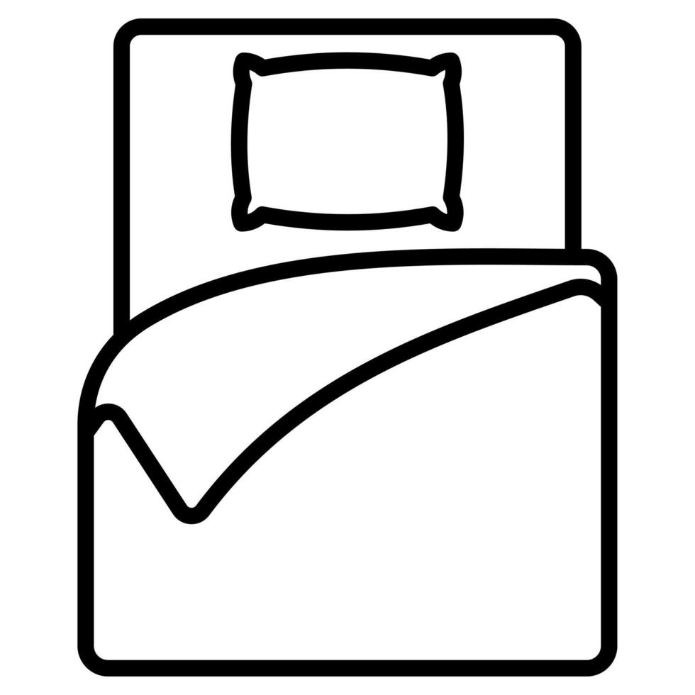 Bettwäsche Symbol Vektor Illustration