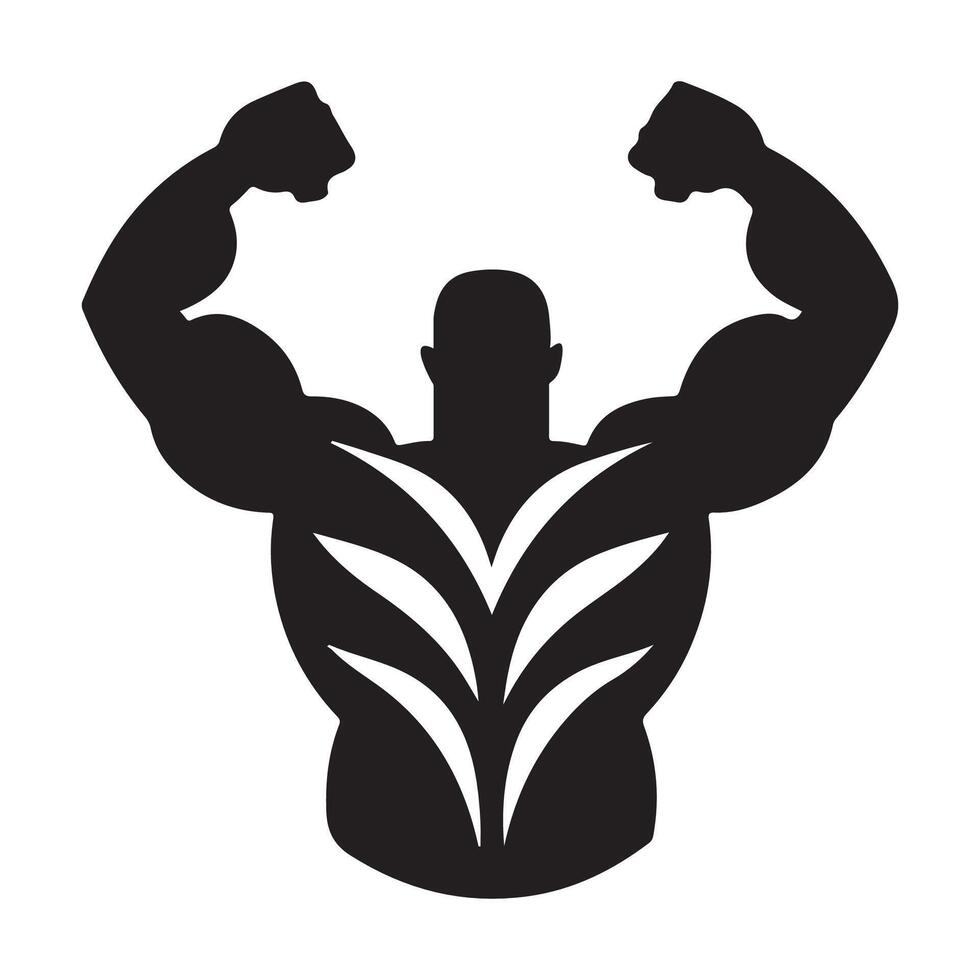 Fitnessstudio Logo Lager Illustration vektor